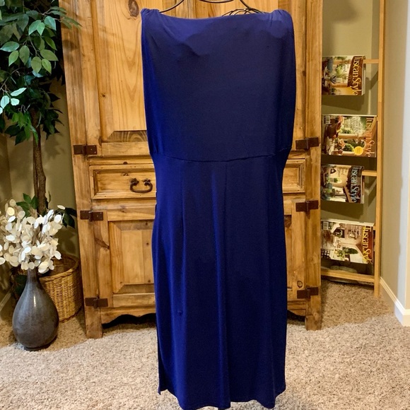 Ralph Lauren Deep Blueberry Jersey Dress - Picture 3 of 8